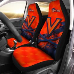 NCAA Virginia Cavaliers Orange Blue Car Seat Covers