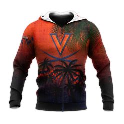 NCAA Virginia Cavaliers Coconut Tree Zip Up Hoodie