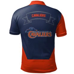 Alternative view of NCAA Virginia Cavaliers Orange Blue Polo Shirt V3