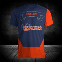 Alternative view of NCAA Virginia Cavaliers Orange Blue T-Shirt V3