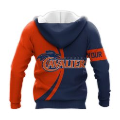 Alternative view of NCAA Virginia Cavaliers Custom Text Champions Zip Up Hoodie