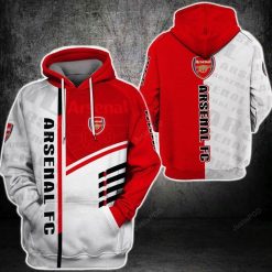 Arsenal FC Red White Limited Pullover Hoodie