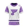 NHL St. Louis Blues Custom Name Number Fight Cancer Jersey T-Shirt