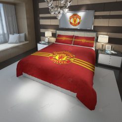 Manchester United Red Gold Bedding Set