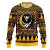 NHL Pittsburgh Penguins Black Gold Skull Ugly Christmas Sweater