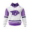 NHL Nashville Predators Custom Name Number Fight Cancer Jersey Pullover Hoodie