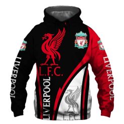 Liverpool FC Black Red Special Pullover Hoodie
