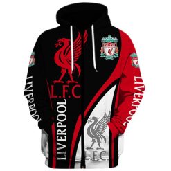 Liverpool FC Black Red Special Zip Up Hoodie