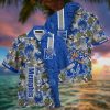NCAA Memphis Tigers Blue Gray Coconut Tree Island Hawaiian Shirt