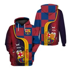 FC Barcelona Lionel Messi 10 Pullover Hoodie V3