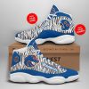 NCAA Boise State Broncos Custom Name Number Blue Air Jordan 13 Shoes