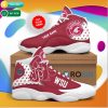 NCAA Washington State Cougars Custom Name Red Air Jordan 13 Shoes