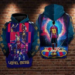 FC Barcelona Lionel Messi 10 Pullover Hoodie V8
