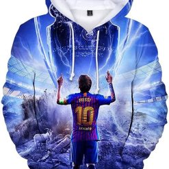 FC Barcelona Lionel Messi 10 Pullover Hoodie V6