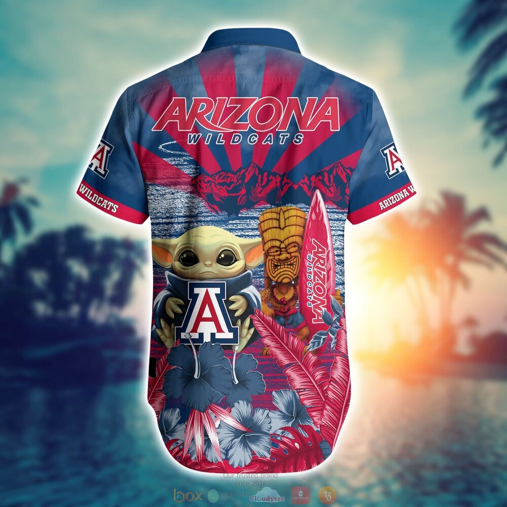 NCAA Arizona Wildcats Baby Yoda Hawaiian Shirt