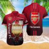 Arsenal FC Red The Gunners Hawaiian Shirt