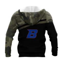 Alternative view of NCAA Boise State Broncos Black Camo Pullover Hoodie