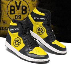 Borussia Dortmund Yellow Black Air Jordan 1 High Sneakers