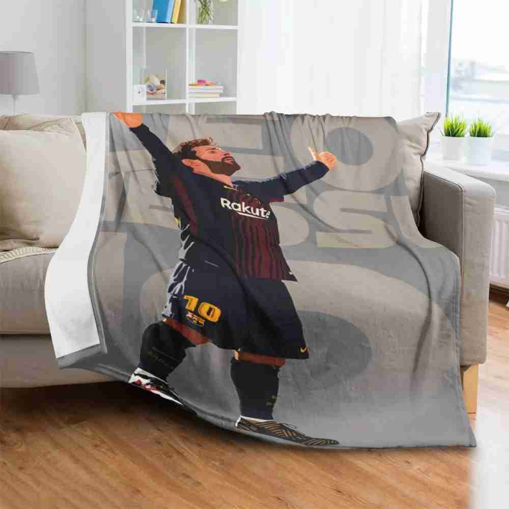 FC Barcelona Messi Celebration Stance Fleece Blanket