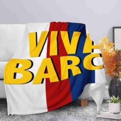 Alternative view of FC Barcelona Viva Barca Fleece Blanket