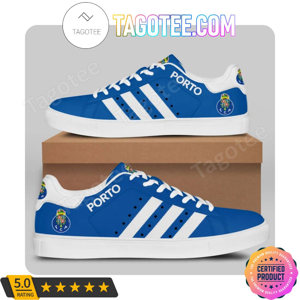 FC Porto Blue White Stan Smith Shoes