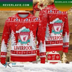 Liverpool FC Red White Ugly Christmas Sweater