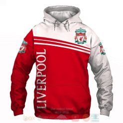Liverpool FC Red White Pullover Hoodie V3