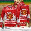 Manchester United Red White Ugly Christmas Sweater V5