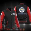 Manchester City Black Red Baseball Jacket