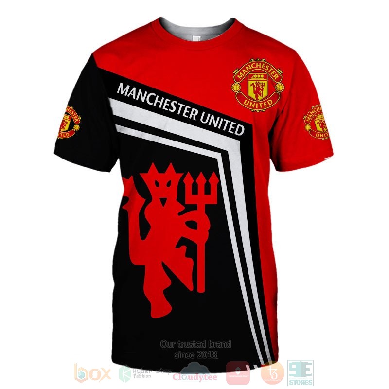 Manchester United Red Black T-Shirt V5