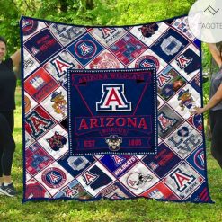 NCAA Arizona Wildcats Love Est 1885 Quilt Blanket