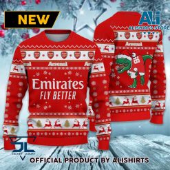 Arsenal FC Mascot Red White Sweater
