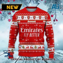 Alternative view of Arsenal FC Mascot Red White Sweater