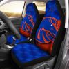 NCAA Boise State Broncos Blue Orange Grunge Style Car Seat Covers