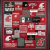 NCAA Washington State Cougars I Love WSU Crimson Gray Quilt Blanket