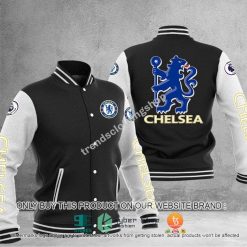 Chelsea FC Black Mascot Baseball Jacket