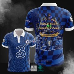 Chelsea FC Blue UEFA Champions Leage Polo Shirt