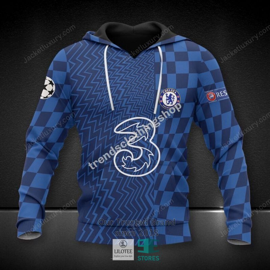 Chelsea FC Blue UEFA Champions Leage Pullover Hoodie