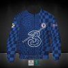 Chelsea FC Blue UEFA Champions Leage Bomber Jacket