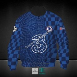 Chelsea FC Blue UEFA Champions Leage Bomber Jacket