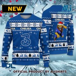 Chelsea FC Mascot Ugly Christmas Sweater