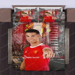 Alternative view of Manchester United Cristiano Ronaldo 7 Bedding Set V2