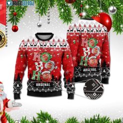 Arsenal FC Ho Ho Ho Ugly Christmas Sweater