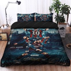 Alternative view of FC Barcelona Leo Messi Greatest Of All Time Bedding Set