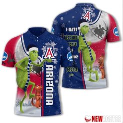NCAA Arizona Wildcats The Grinch Ugly Christmas Polo Shirt