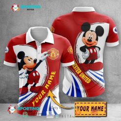 Manchester United Custom Name Mickey Polo Shirt