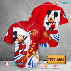 Manchester United Custom Name Mickey Hawaiian Shirt