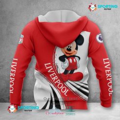 Alternative view of Liverpool FC Custom Name Mickey Pullover Hoodie
