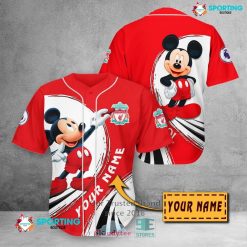 Liverpool FC Custom Name Mickey Baseball Jersey