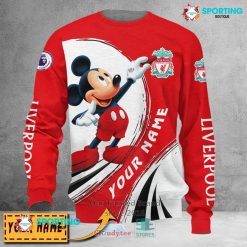 Liverpool FC Custom Name Mickey Sweatshirt
